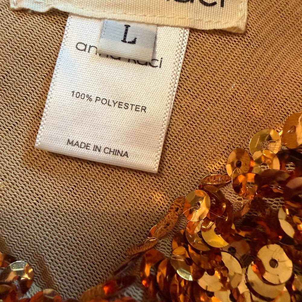 Anna KACI Gold Sequin Midi Dress - Picture 2 of 6